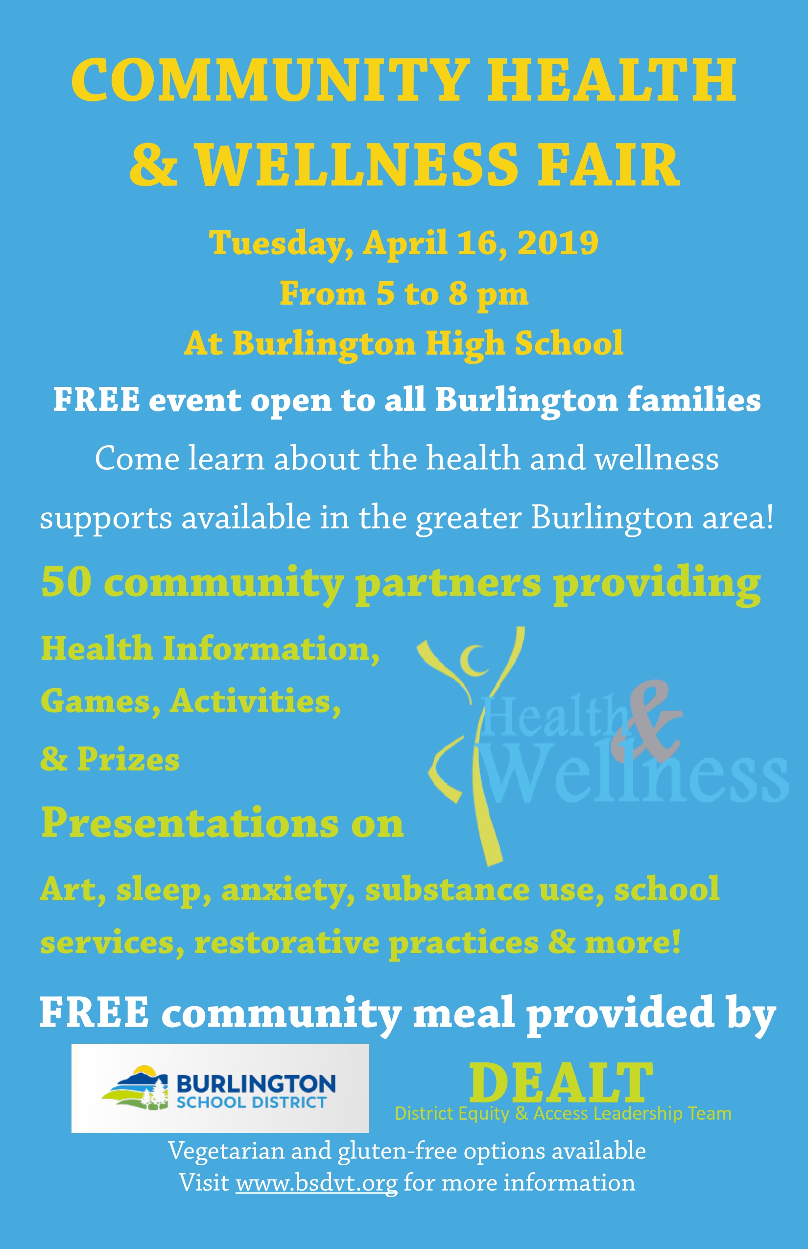 Community Health and Wellness Fair Poster Community Health and Wellness Fair Poster