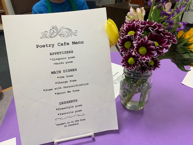 poetry menu