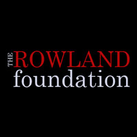 Rowland Foundation Logo red on black