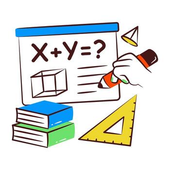 a-creative-icon-of-math-learning-vector